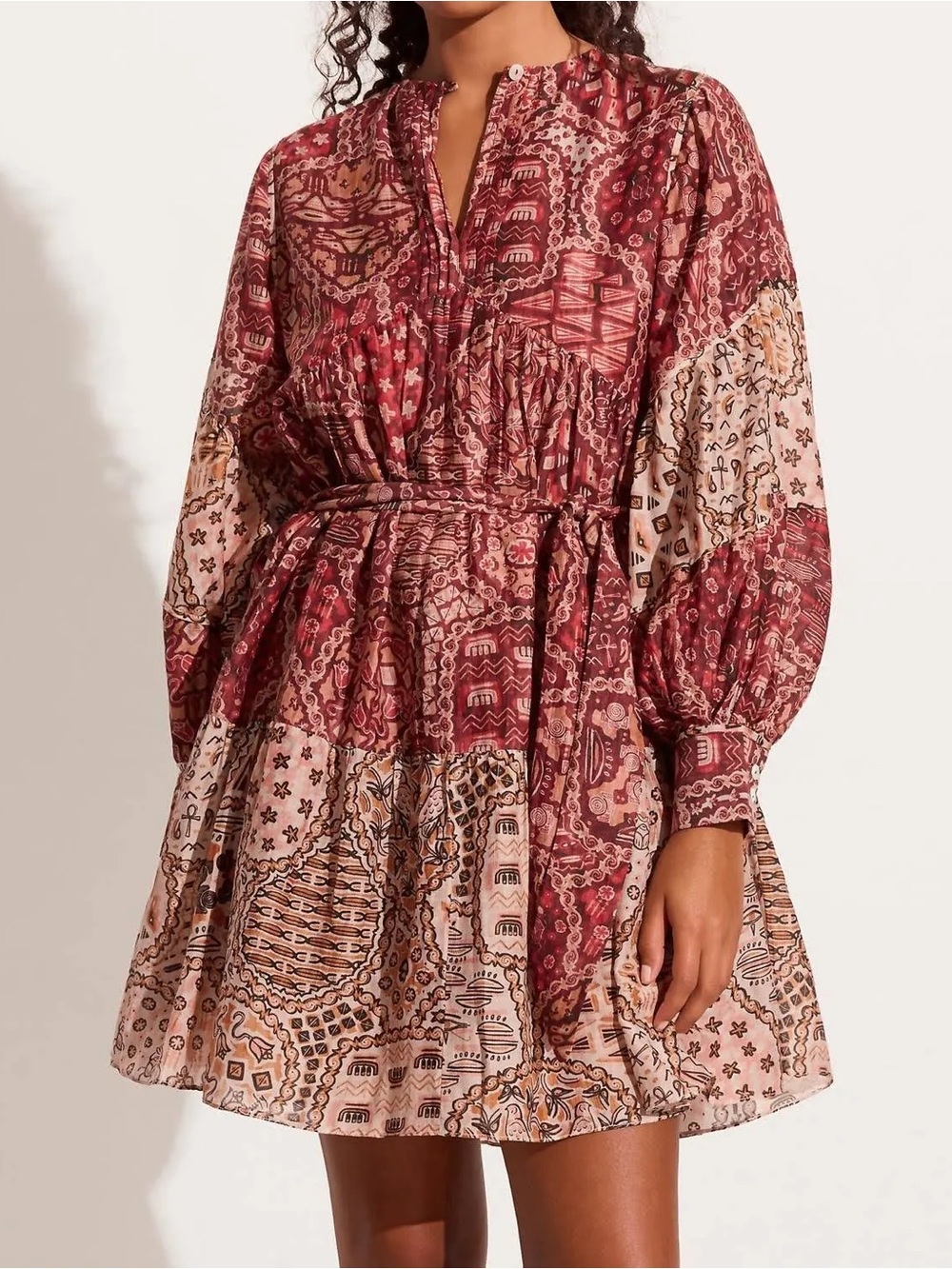 Chufy Femi Mini Dress in Cairo Red
